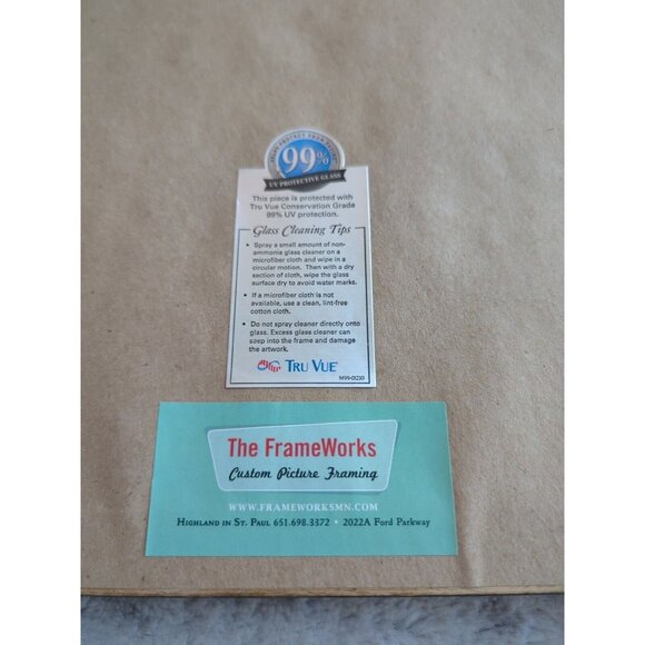 Vtg 1980 Sylvia Rudolph Minnehaha Creek Signed Ink Original Wood Framed 22x18 - Picture 13 of 13